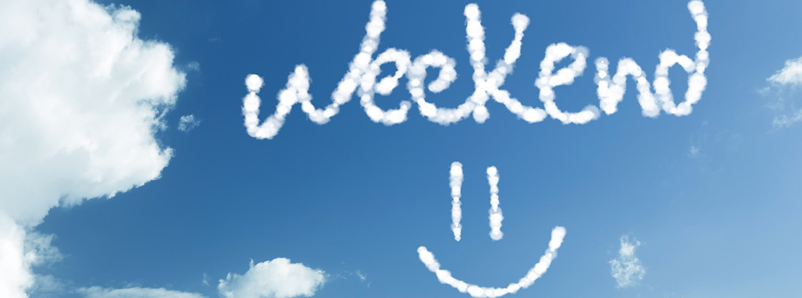 The Weekend =) written in the sky