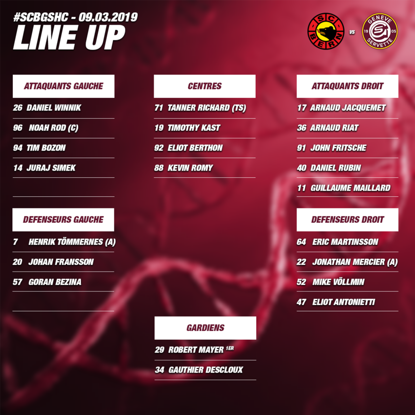 Line up SCB vs GSHC - ACTE I