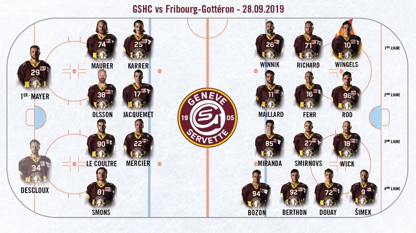 GSHC vs FG - Line up