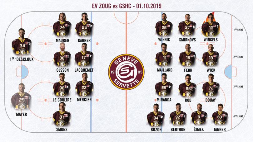 EVZ vs GSHC Line up