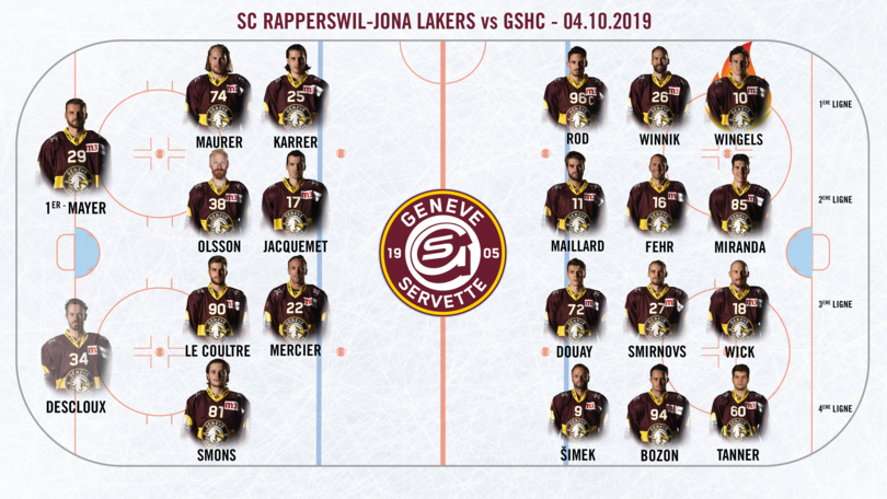 SCRJ vs GSHC - Line up 