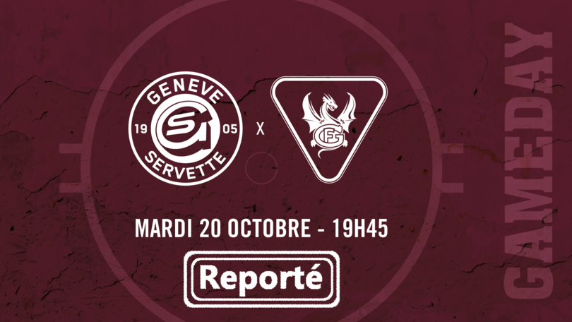 GSHC vs Fribourg-Gottéron Reporté