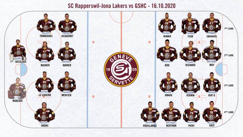 SCRJ vs GSHC - Line up