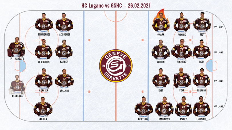 HCL vs GSHC - Line up