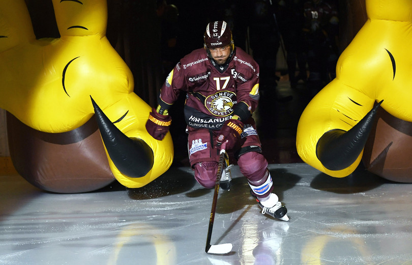 entrée de JACQUEMET (GS) 14.9.2021 , Genève-Servette - Berne  GS-SCBphoto Eric Lafargue