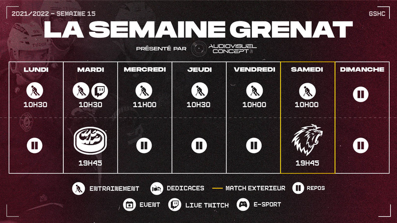 Semaine Grenat GSHC