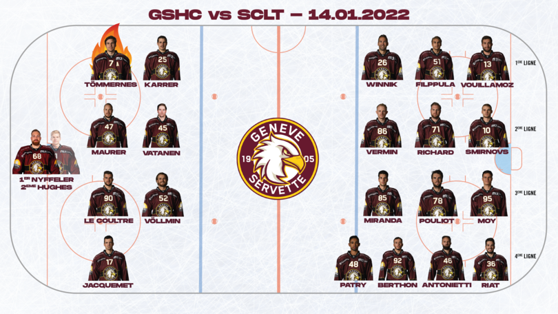 GSHC vs SCLT - Line up