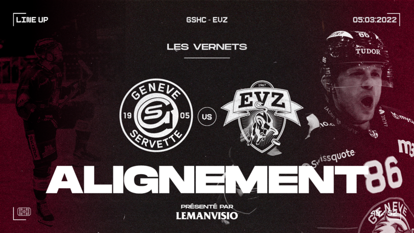 GSHC vs EV Zug - Line up