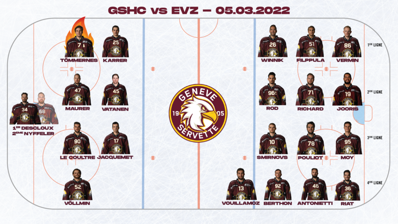 GSHC vs EVZ - Line up