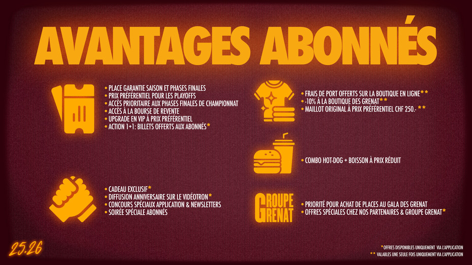 Avantages abonnés