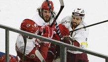 ZANGGER - RYSER (LHC) - RUBIN (GS) qui charge   10.10.2017 ,  Lausanne - Genève-Servette  LHC-GSphoto Eric Lafargue