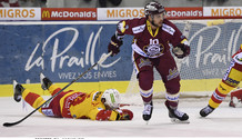 FORSTER (BI) - HASANI (GS)   24.10.2017 , Genève Servette - Bienne  GS-BIphoto Eric Lafargue