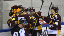 but 3-3 : joie OMARK - JACQUEMET - D. RIAT - VERMIN - TOEMMERNES (GS)       20.11.2020 , Genève-Servette - Zurich Lions  GS-ZSC  photo Eric Lafargue