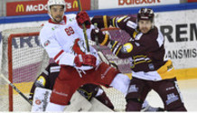 ALMOND (LHC) - MAURER (GS)                  30.12.2020 , Genève-Servette - Lausanne  GS-LHCphoto Eric Lafargue