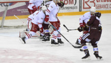 but 1-0 :  MARTI - STEPHAN - GIBBONS - GROSSMANN - CONACHER (LHC) - D. RIAT  (GS) qui tire et marque   30.12.2020 , Genève-Servette - Lausanne  GS-LHCphoto Eric Lafargue