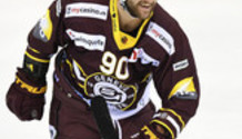 but 1-1 : joie LE COULTRE , le buteur (GS) 23.2.2021 , Genève-Servette - Zoug  GS-EVZ photo Eric Lafargue