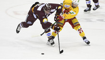 FEHR (GS) - FUCHS (BI)   13.3.2021 , Genève-Servette - Bienne  GS-BI  photo Eric Lafargue