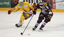 HUEGLI (BI) - LE COULTRE (GS) 13.3.2021 , Genève-Servette - Bienne  GS-BI  photo Eric Lafargue