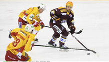 GUSTAFSSON - RAJALA (BI) - OMARK (GS)      13.3.2021 , Genève-Servette - Bienne  GS-BI  photo Eric Lafargue