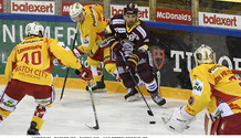 LINDBOHM - TANNER (BI) - PATRY (GS) - VAN POTTELBERGHE (BI)     13.3.2021 , Genève-Servette - Bienne  GS-BI  photo Eric Lafargue