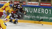 TANNER (BI) - PATRY (GS)     13.3.2021 , Genève-Servette - Bienne  GS-BI  photo Eric Lafargue