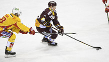 POULIOT (BI) - VERMIN (GS)      13.3.2021 , Genève-Servette - Bienne  GS-BI  photo Eric Lafargue