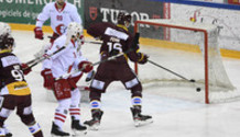 but 2-1 : MOY (GS) - ALMOND - BOLTSHAUSER - GENAZZI (LHC) - FEHR , qui a marqué (GS)    23.3.2021 , Genève-Servette - Lausanne  GS-LHCphoto Eric Lafargue