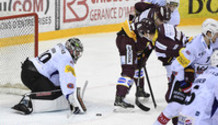 arrêt BERRA (FR) - MOY - MIRANDA (GS) - MARCHON - JECKER - FURRER (FR)           27.3.2021 , Genève-Servette - Fribourg Gottéron  GS-FRphoto Eric Lafargue