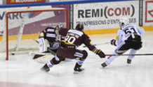 but 0-2 : puck au fond - DESCLOUX - LE COULTRE  (GS) - DESHARNAIS (FR) qui a marqué    27.3.2021 , Genève-Servette - Fribourg Gottéron  GS-FRphoto Eric Lafargue