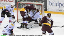 CHAVAILLAZ - JOERG (FR) - WINNIK (GS) - arrêt BERRA (FR) - FEHR (GS) 27.3.2021 , Genève-Servette - Fribourg Gottéron  GS-FRphoto Eric Lafargue