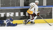 AZEVEDO (ZSC) - JACQUEMET (GS)    7.9.2021 , Zurich Lions - Genève-Servette  ZSC-GS photo Eric Lafargue