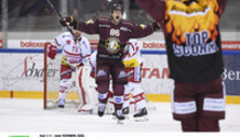 but 1-1 : joie VERMIN (GS)   16.10.2021 , Genève-Servette - Rapperswil Lakers GS-RAP  photo Eric Lafargue