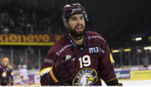 but 3-1 : joie JOORIS , le buteur  (GS)  16.10.2021 , Genève-Servette - Rapperswil Lakers GS-RAP  photo Eric Lafargue