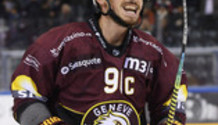 but 4-1 : joie ROD , le buteur (GS)    16.10.2021 , Genève-Servette - Rapperswil Lakers GS-RAP  photo Eric Lafargue