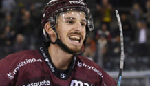 but 4-1 : joie ROD , le buteur (GS)    16.10.2021 , Genève-Servette - Rapperswil Lakers GS-RAP  photo Eric Lafargue