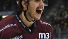 but 3-2 : joie KARRER , le buteur (GS) 23.10.2021 , Genève-Servette - Langnau  GS-LANphoto Eric Lafargue