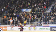 super ambiance ce soir aux Vernets pour TOEMMERNES et Cie (GS)     19.11.2021 , Genève-Servette - Zoug  GS-EVZ photo Eric Lafargue