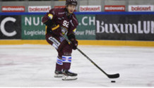 BERTHON  (GS) pour son 500e match 22.1.2022 , Genève-Servette - Bienne  GS-BI  photo Eric Lafargue