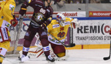 VERMIN (GS) - VAN POTTELBERGHE (BI)   22.1.2022 , Genève-Servette - Bienne  GS-BI  photo Eric Lafargue