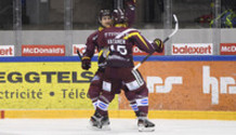 but 1-0 : joie FILPPULA - VATANEN , le buteur  (GS)  8.3.2022 , Genève-Servette - Lugano  GS-LUGAphoto Eric Lafargue