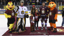 les étoiles : WOLF (AJO) - RICHARD (GS)       9.3.2022 , Genève-Servette - Ajoie  GS-AJOphoto Eric Lafargue