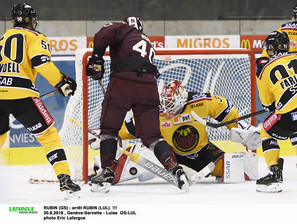 RUBIN (GS) - arrêt RUBIN (LUL)  !!! 30.8.2018 , Genève-Servette - Lulea  GS-LULphoto Eric Lafargue