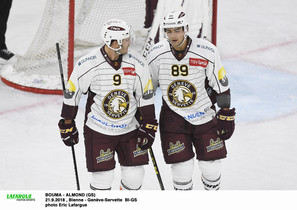 BOUMA - ALMOND (GS) 21.9.2018 , Bienne - Genève-Servette  BI-GSphoto Eric Lafargue