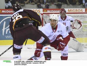 tir de KAST (GS) - LINDBOHM - ZURKIRCHEN (LHC)  9.10.2018 , Genève-Servette - Lausanne  GS-LHCphoto Eric Lafargue