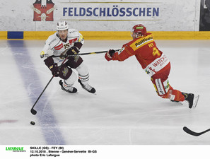 SKILLE (GS) - FEY (BI)  12.10.2018 , Bienne - Genève-Servette  BI-GSphoto Eric Lafargue