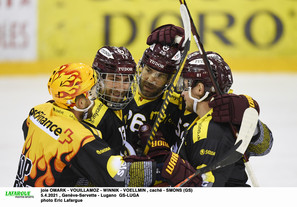 joie OMARK - VOUILLAMOZ - WINNIK - VOELLMIN , caché - SMONS (GS)   5.4.2021 , Genève-Servette - Lugano  GS-LUGAphoto Eric Lafargue